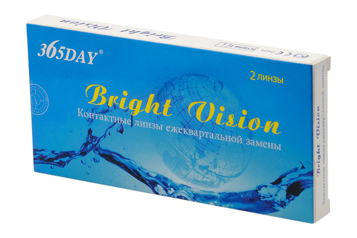 фото Контактные линзы 365day bright vision 2 линзы r 8,6 -1,25 365 дней