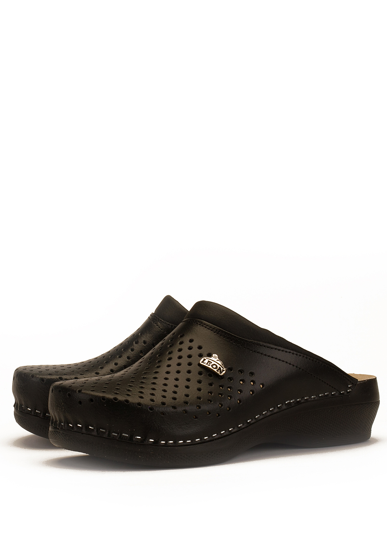 

Мюли женские Leon PU100BLK черные 39 RU, PU100BLK
