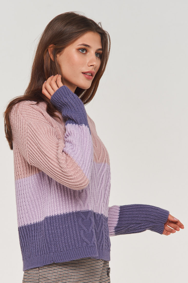 

Джемпер женский BE YOU BY192-40043 фиолетовый 46 RU