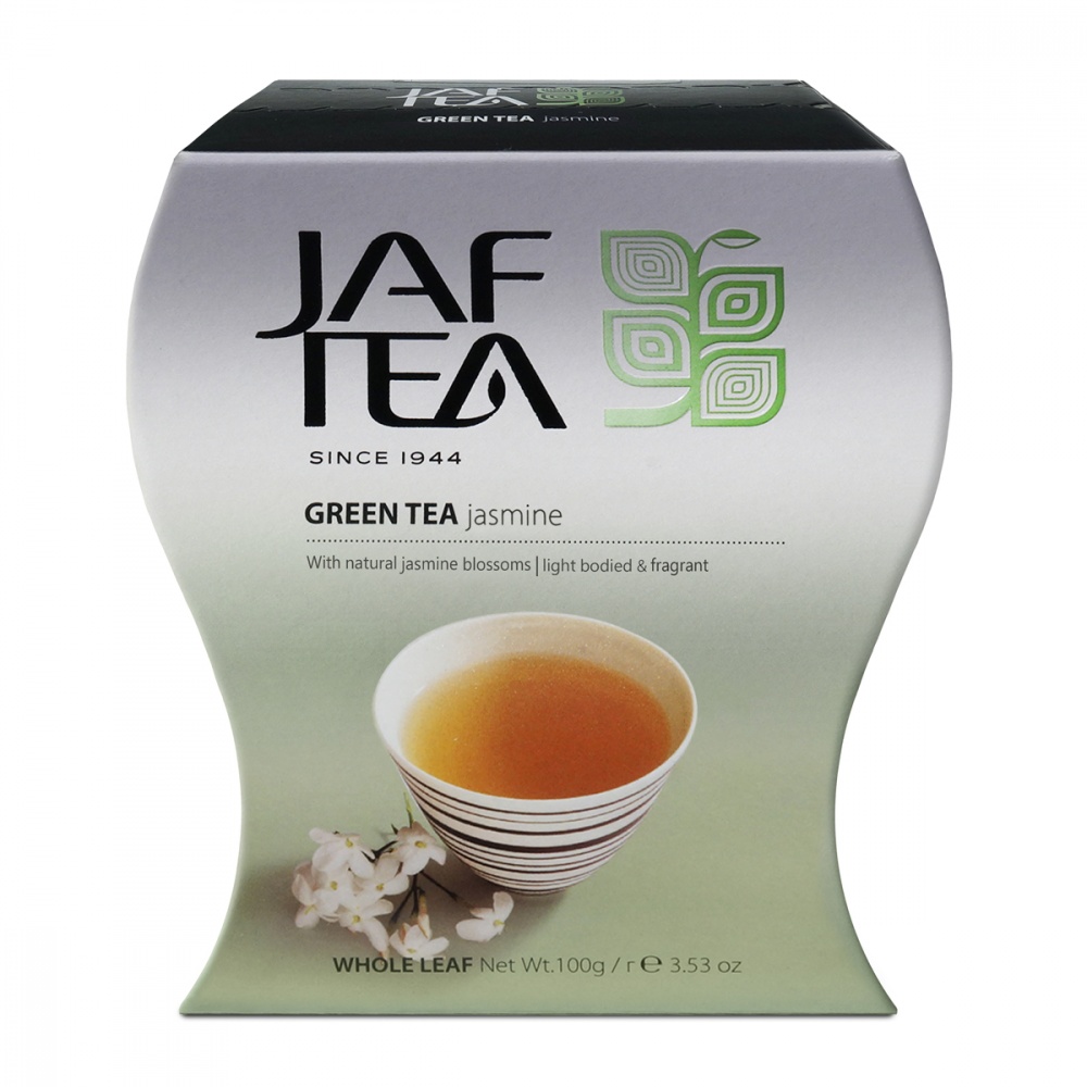 фото Чай jaf tea green jasmine зеленый с жасмином 100 г