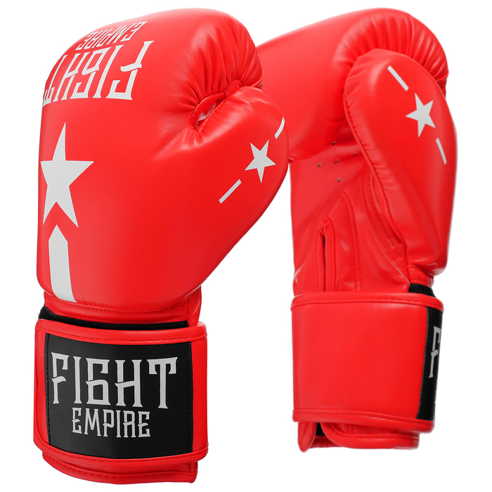 Боксерские перчатки Fight Empire 4153917 красные, 8 унций
