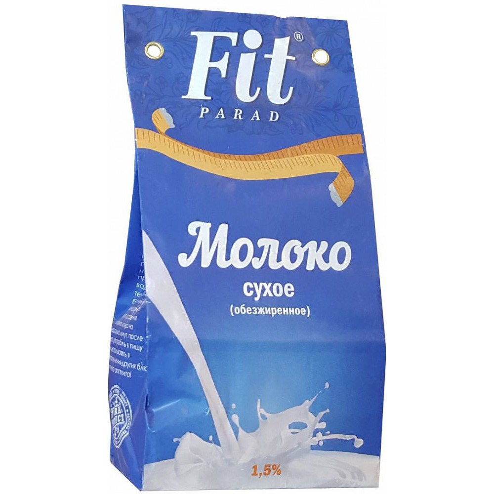 Молоко сухое Fit Parad обезжиренное 1.5% пакет 300 г