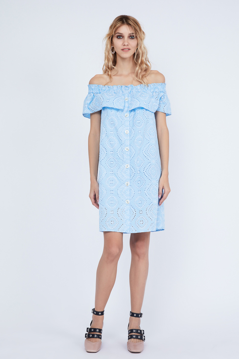 

Платье женское ZARINA 9226006506 голубое 42 RU, 9226006506