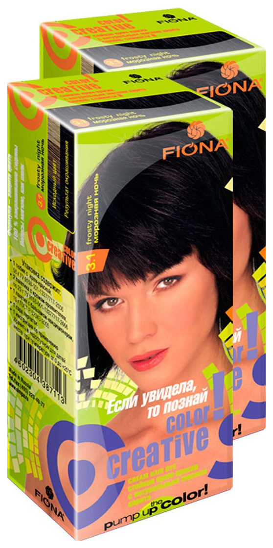 Краска для волос FIONA Creative color тон 3.1 Морозная ночь