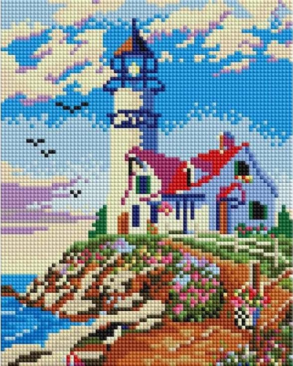 

Алмазная вышивка Белоснежка Старый маяк, 20x25 см, Старый маяк
