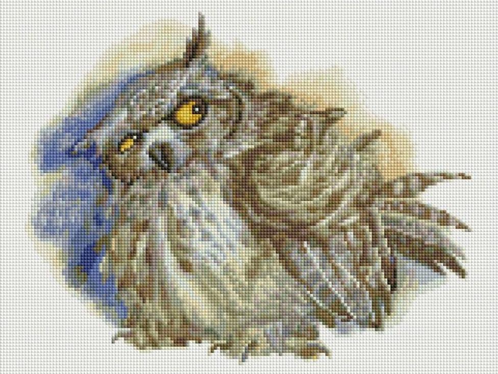 

Алмазная вышивка Белоснежка Бубо Бубо, 30x40 см, Бубо Бубо