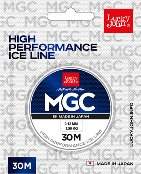 Леска монофильная Lucky John MGC 0,08 мм, 30 м, 0,88 кг, clear