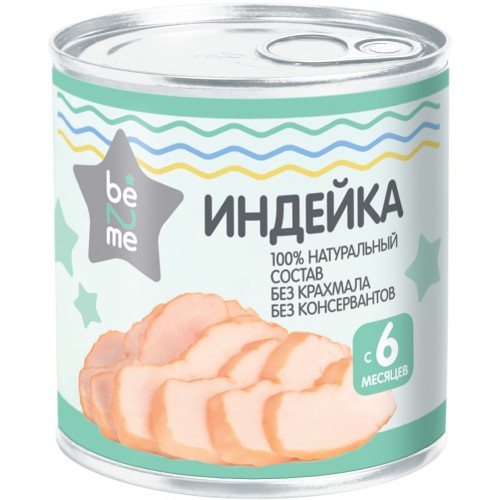 

Пюре мясное Be2Me Индейка с 6 мес. 100 г, 1 шт., Индейка2