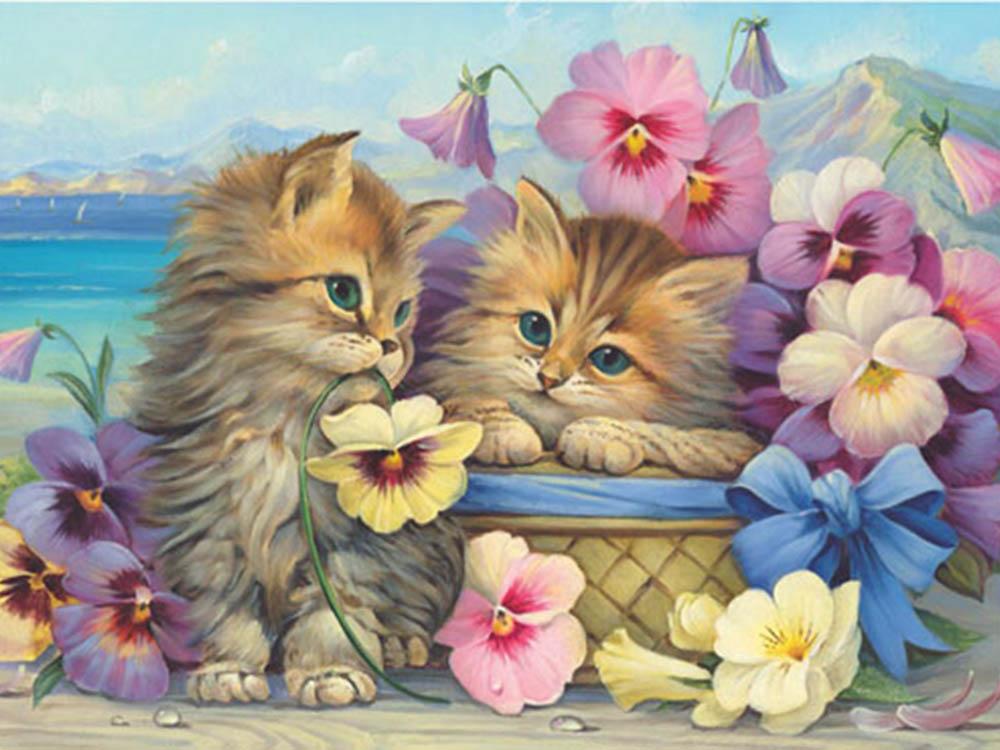 

Картина по номерам Molly Милые котята, 20x30, Милые котята