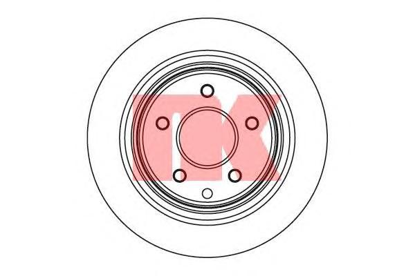 фото Тормозной диск nk 202261