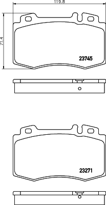 

Тормозные колодки HELLA PAGID/BEHR 8DB355010101