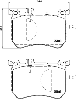 

Комплект тормозных колодок Hella 8DB355020491