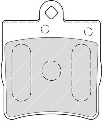 фото Комплект тормозных колодок ferodo fdb1311