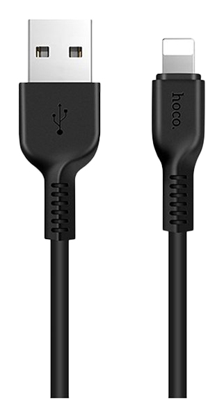 фото Кабель hoco х13 lightning 1м black