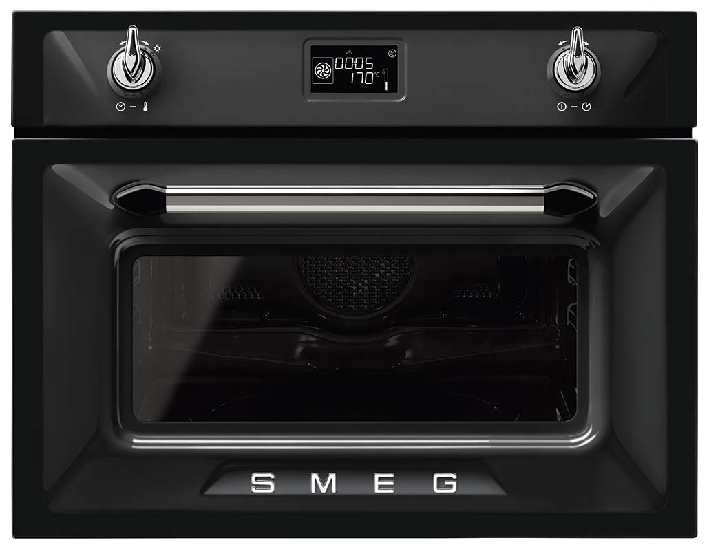 фото Встраиваемый электрический духовой шкаф smeg sf4920mcn1 black