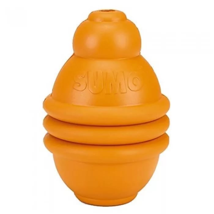 фото Жевательная игрушка для собак i.p.t.s sumo play, оранжевый, длина 8 см