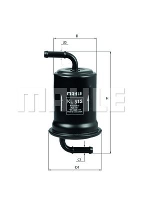 

Фильтр топливный KNECHT KL 512
