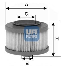 фото Фильтр топливный ufi 26.013.00