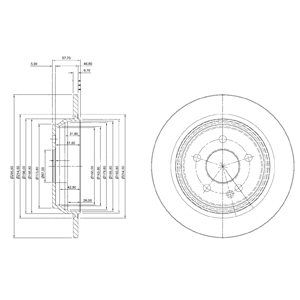 

Тормозной диск DELPHI BG4063C