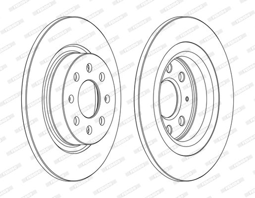 

Тормозной диск FERODO DDF1299C