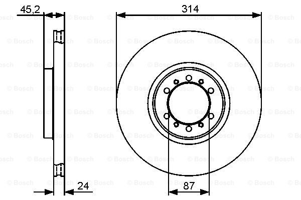 фото Тормозной диск bosch 0986479469