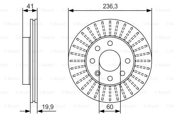 фото Тормозной диск bosch 0986479s98