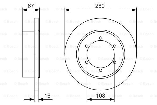 Тормозной диск BOSCH 0986479A94