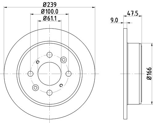 

Тормозной диск HELLA PAGID 8DD 355 104-951