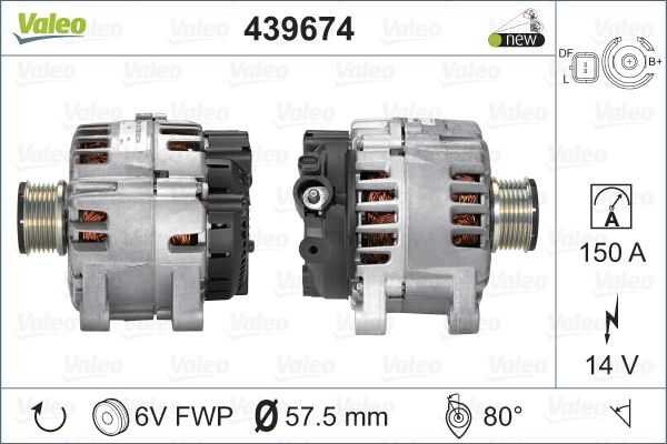 

Генератор Valeo 439674