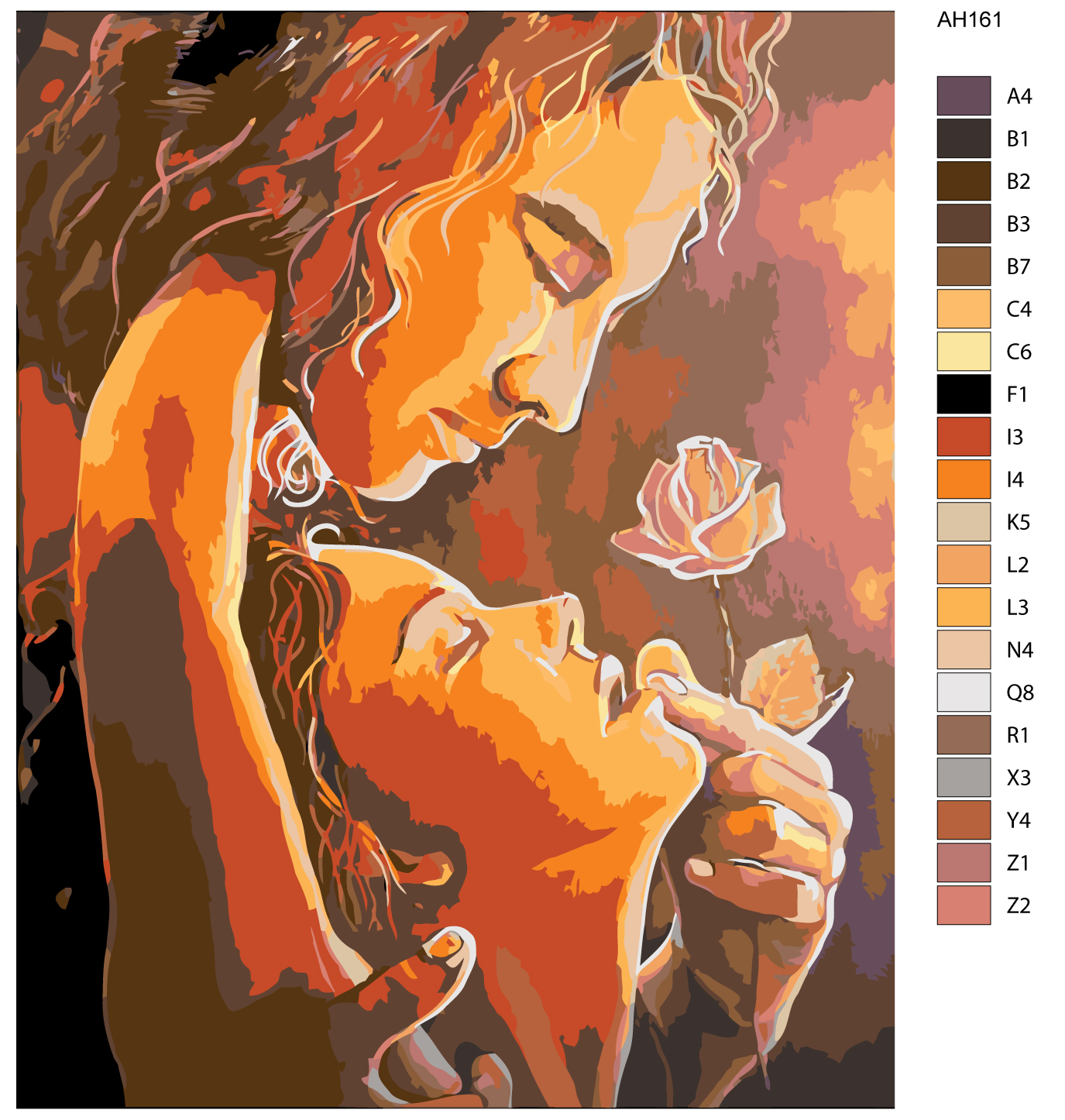 

Картина по номерам, 40 x 50, ARTH-AH161, ARTH-AH161