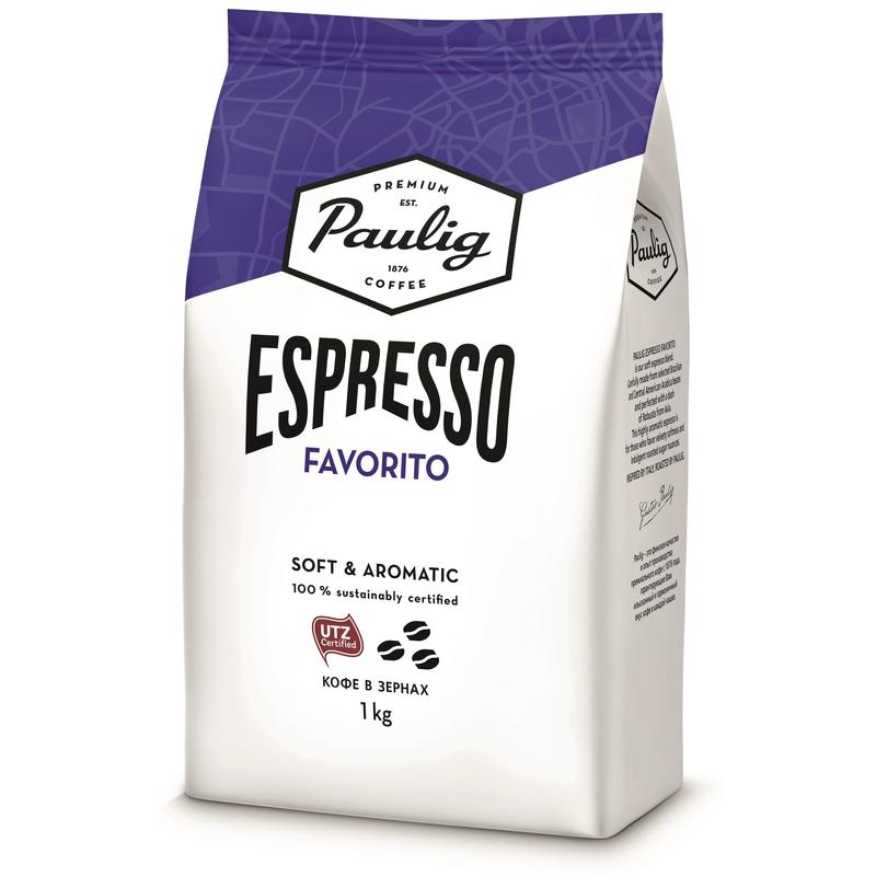 

Кофе Paulig espresso favorito в зернах 1 кг
