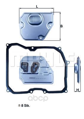 фото Фильтр масляный акпп mahle hx169kit mahle/knecht