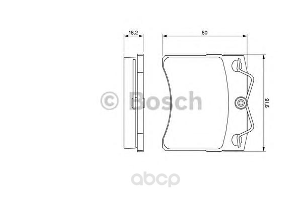 

Тормозные колодки Bosch передние 986460954