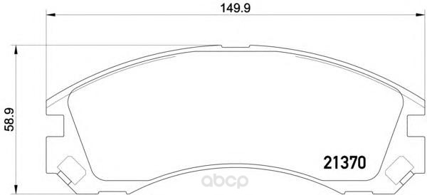 

Колодки тормозные дисковые, комплект Hella 8DB355011-751
