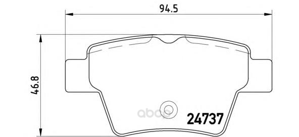 

Тормозные колодки дисковые brembo P61100