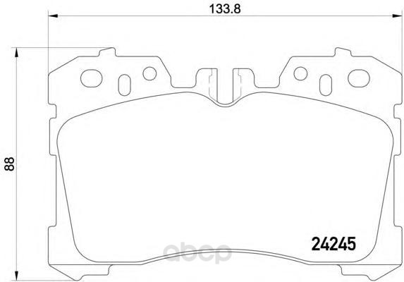 фото Колодки тормозные дисковые передние lexus ls 06- textar 2424501