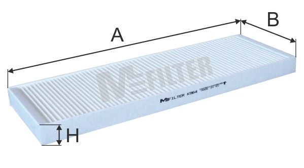 фото Фильтр воздушный салона mfilter k 964