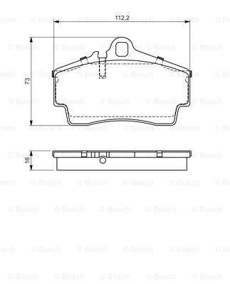 

Тормозные колодки Bosch дисковые 986494265