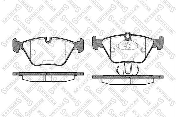 

Тормозные колодки Stellox дисковые 281025BSX