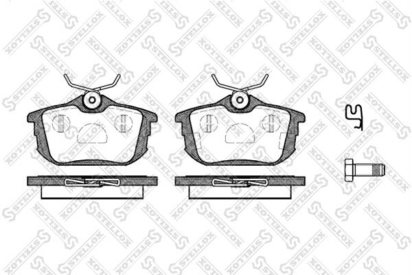 

Тормозные колодки Stellox дисковые 616002BSX