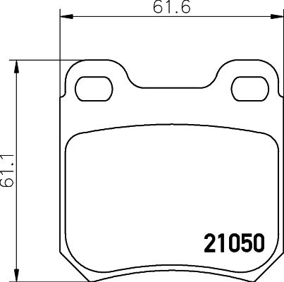 

Тормозные колодки MINTEX дисковые MDB1651