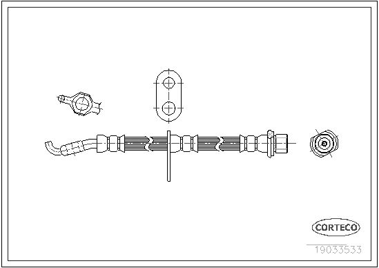 

Шланг тормозной системы CORTECO 19033533