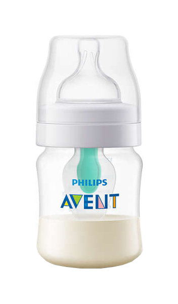 Бутылочка Philips Avent Anti-colic с клапаном и соской Airfree с рождения 125 мл SCF810/14 соска philips avent силиконовая anti colic с медленным потоком с 1 мес 2 шт scy762 02