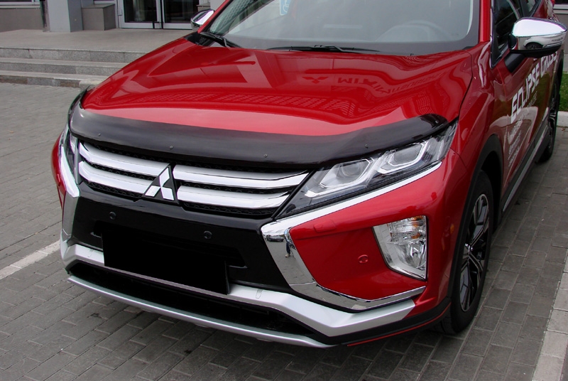 

Дефлектор капота Mitsubishi Eclipse Cross, 17-, темный, шт, Черный