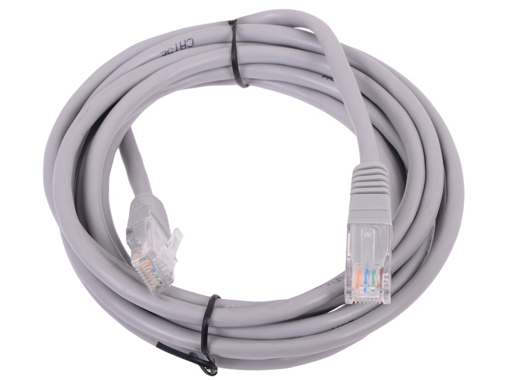 

Кабель Telecom RJ45-RJ45, M-M 3м Grey (NA102--3M), Серый, NA102--3M