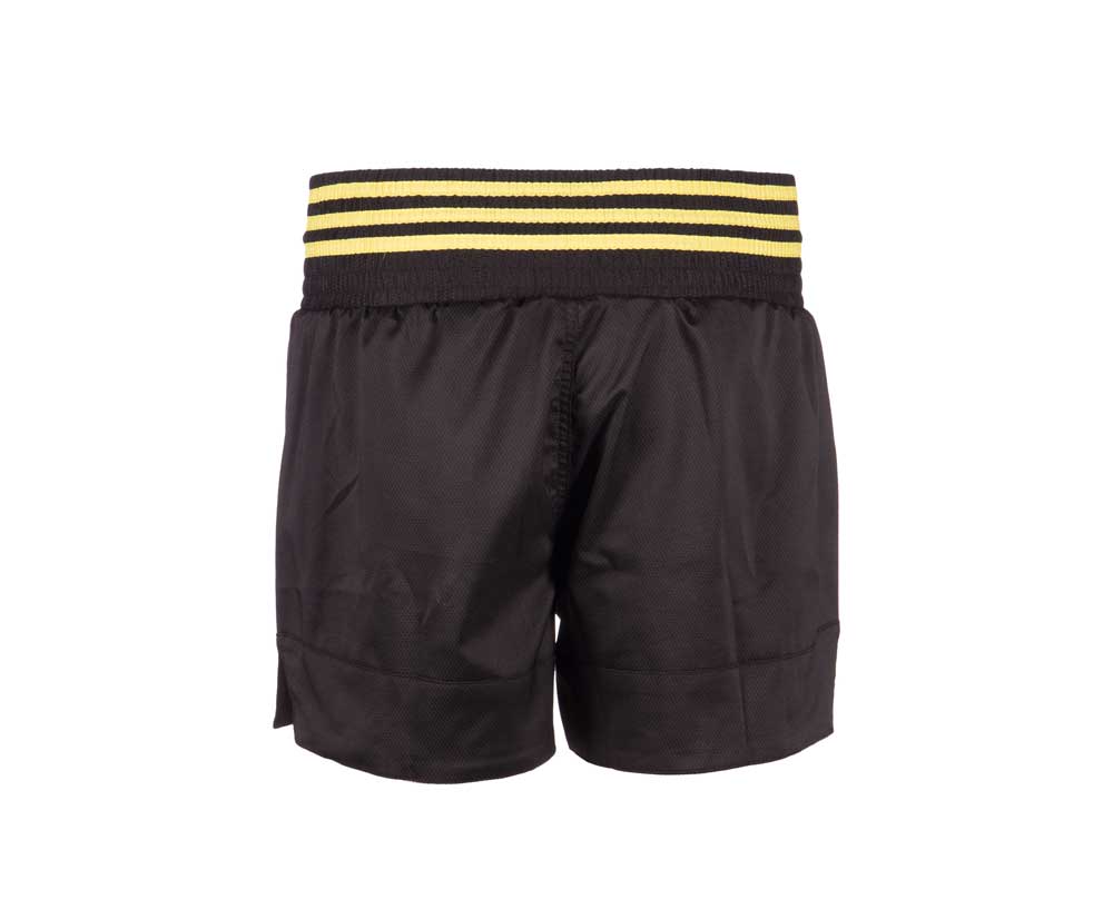 Шорты Adidas Thai Boxing Short Micro Diamond, black/yellow, S INT