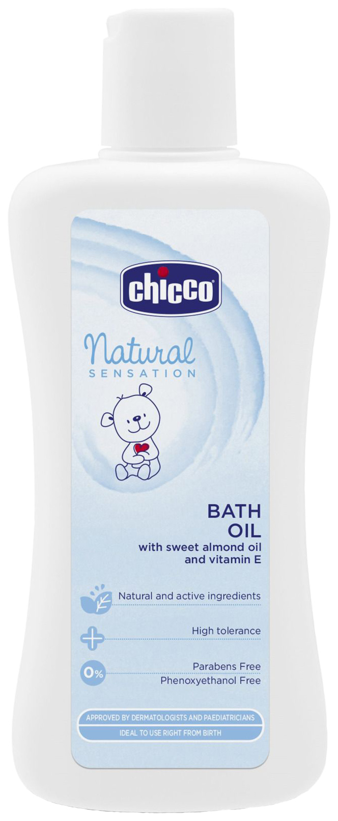 фото Масло для тела детское chicco natural sensation для купания 200 мл