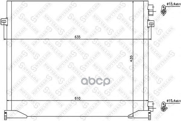 фото Радиатор кондиционера stellox 1045635sx