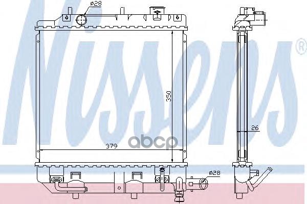 

Радиатор охлаждения Nissens 62459