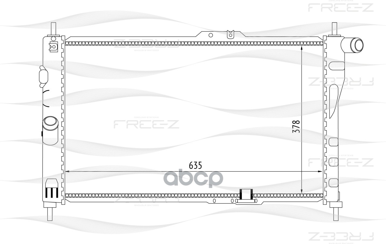 фото Радиатор охлаждения free-z kk0139
